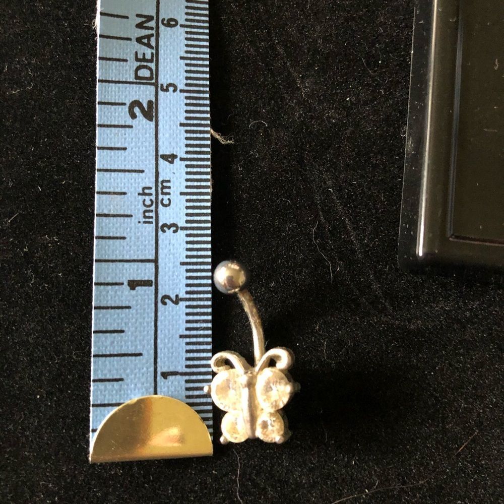 Navel ring butterfly